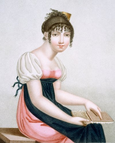 The Carder (engraved by Augrand) by Madame G. Busset Dubruste